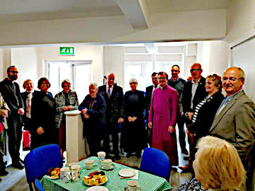 Photograph at Official Opening of St Peter's Undercroft 5 May 2019