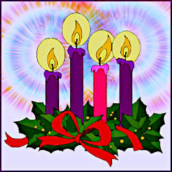 Depiction of Advent Candles