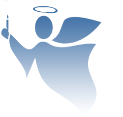 Christmas Angel Drawing of Christmas Angel Facing Left