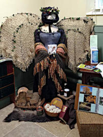 Photograph of 'Eco Angel' in St Helen's Church - Christmas 2021