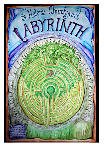 St Helen's Labyrinth  Poster