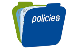 Image of pen having written 'Policies'