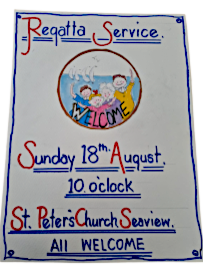 Photograph of Poster for St Peter;s Regatta Service 2024